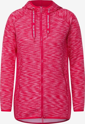 CECIL Sweatjacke in Pink: predná strana