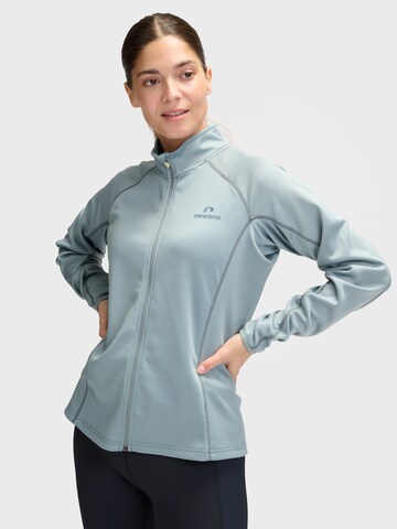 Newline Athletic Zip-Up Hoodie in Grey: front