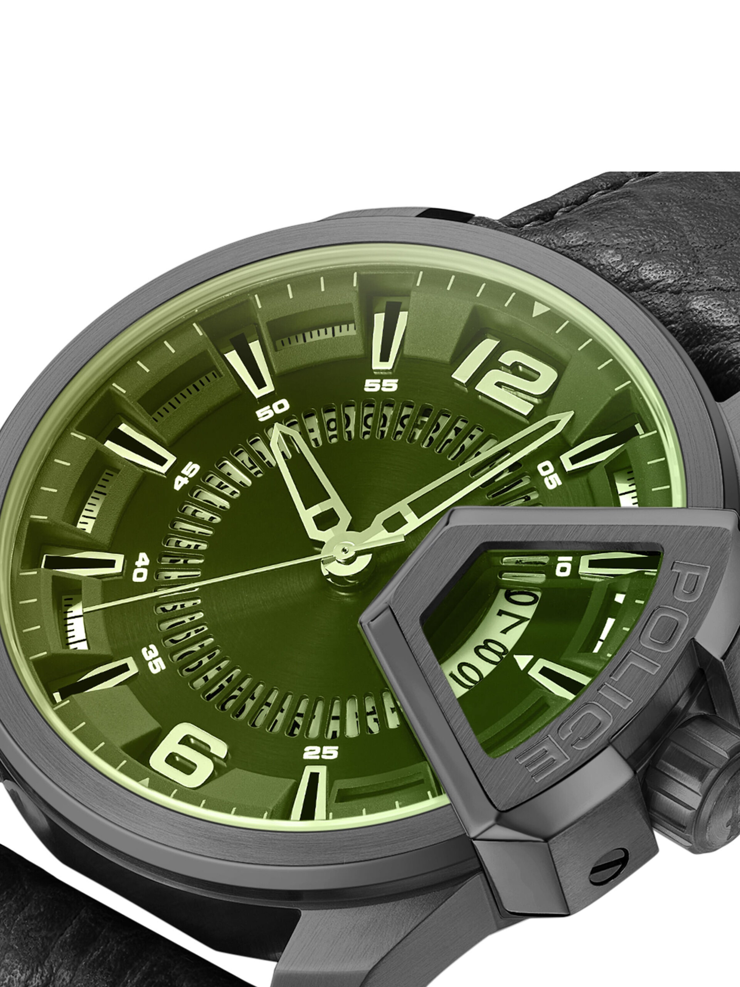 POLICE Analog Watch 'Underlined' in Grey