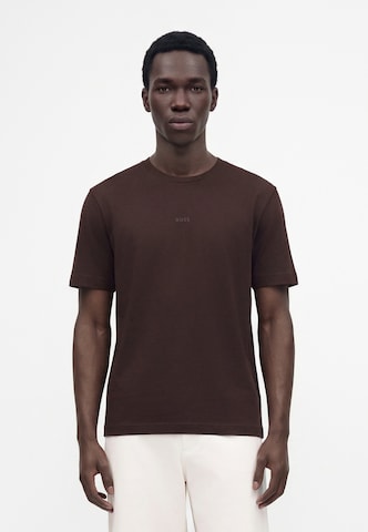 BOSS Shirt 'TChup' in Brown: front