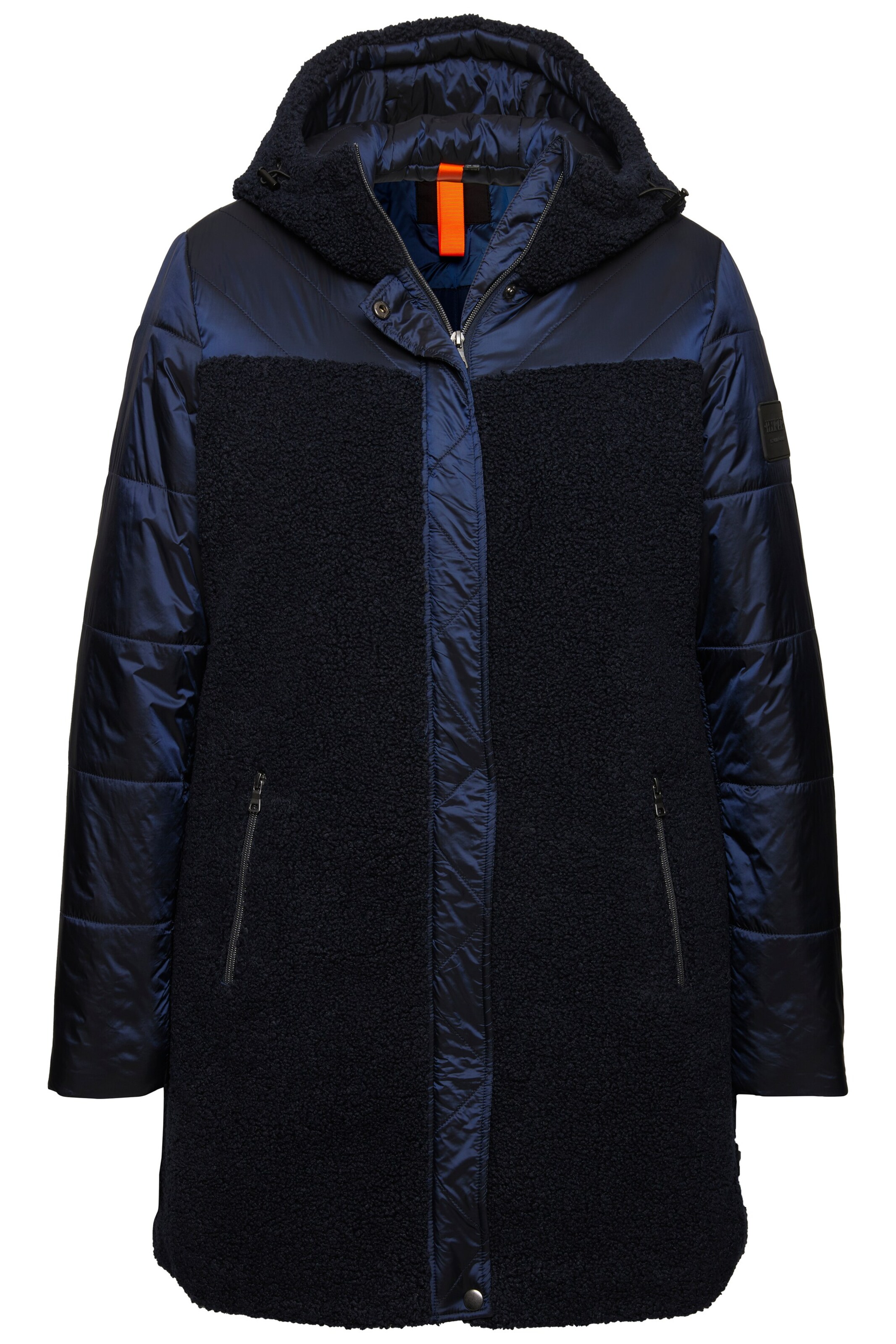 Ulla Popken Tussenmantel in Blauw: voorkant