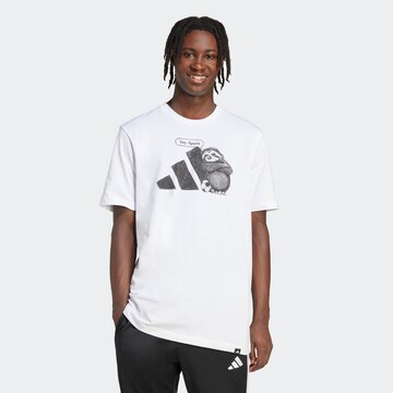 ADIDAS SPORTSWEAR Функционална тениска в бяло: отпред