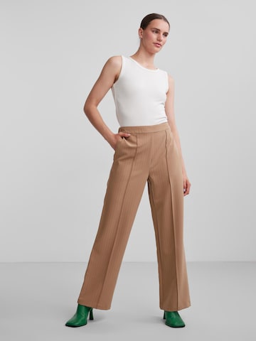 PIECES Loose fit Pants 'PCBOZZY' in Brown