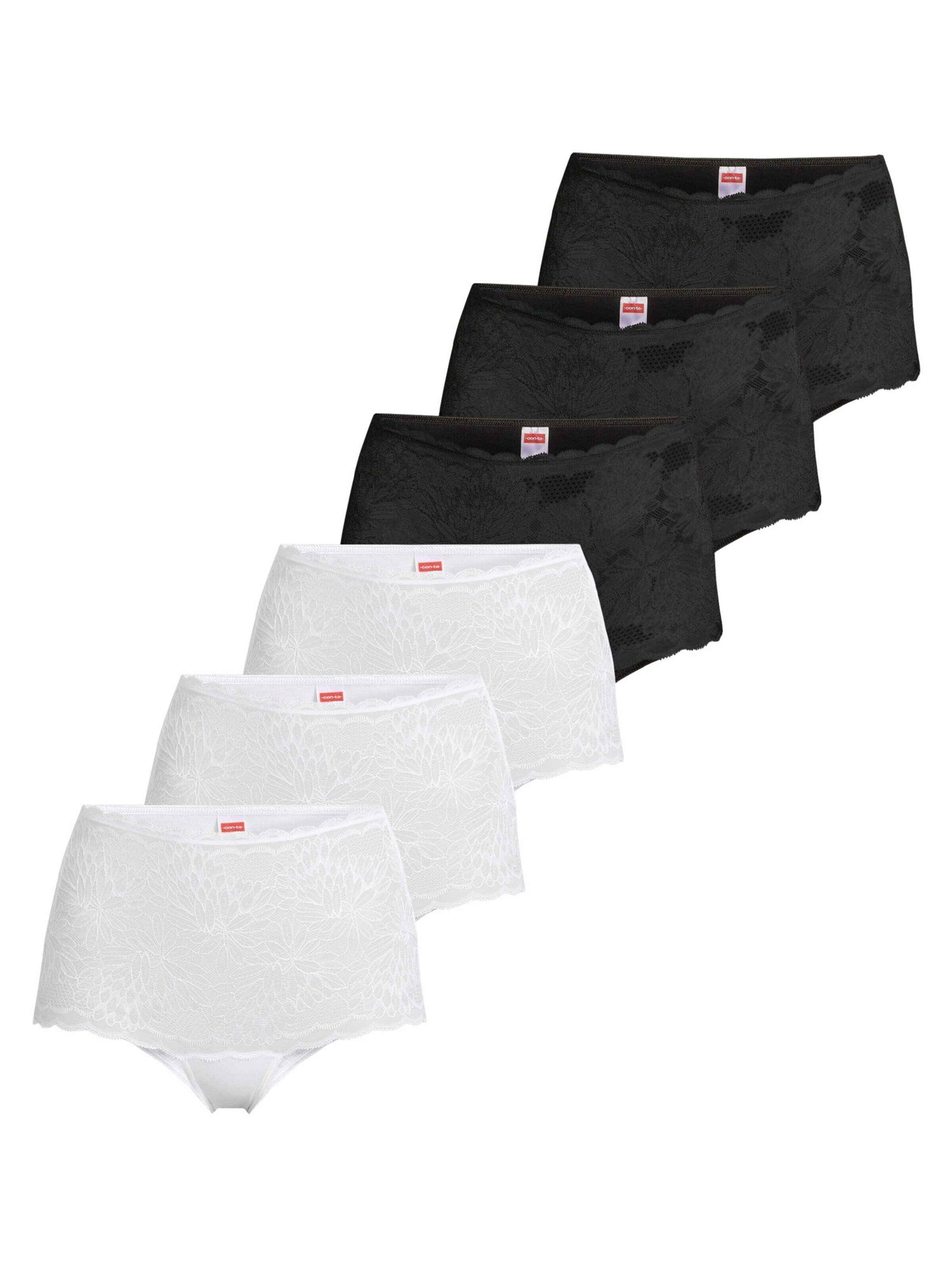 CON-TA Panty 'Modal'‌‌‌ in Schwarz: Vorderseite