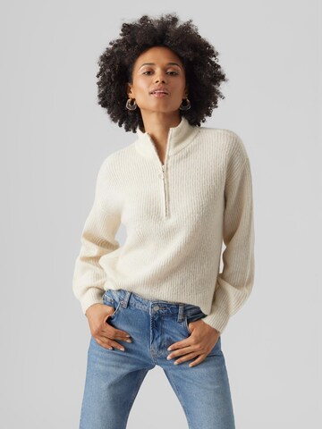 VERO MODA Pullover 'MILI' in Beige: predná strana