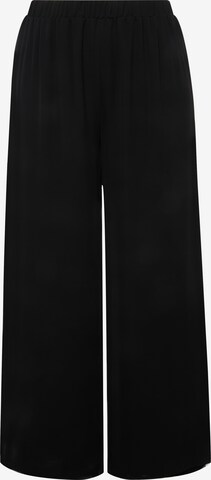 Ulla Popken Wide Leg Hose in Schwarz: predná strana