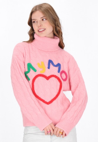 MYMO - Pullover em rosa: frente