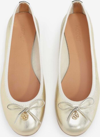 Kazar Ballet Flats in Gold