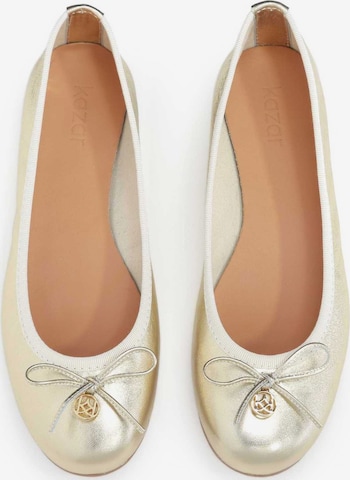 Ballerines Kazar en or