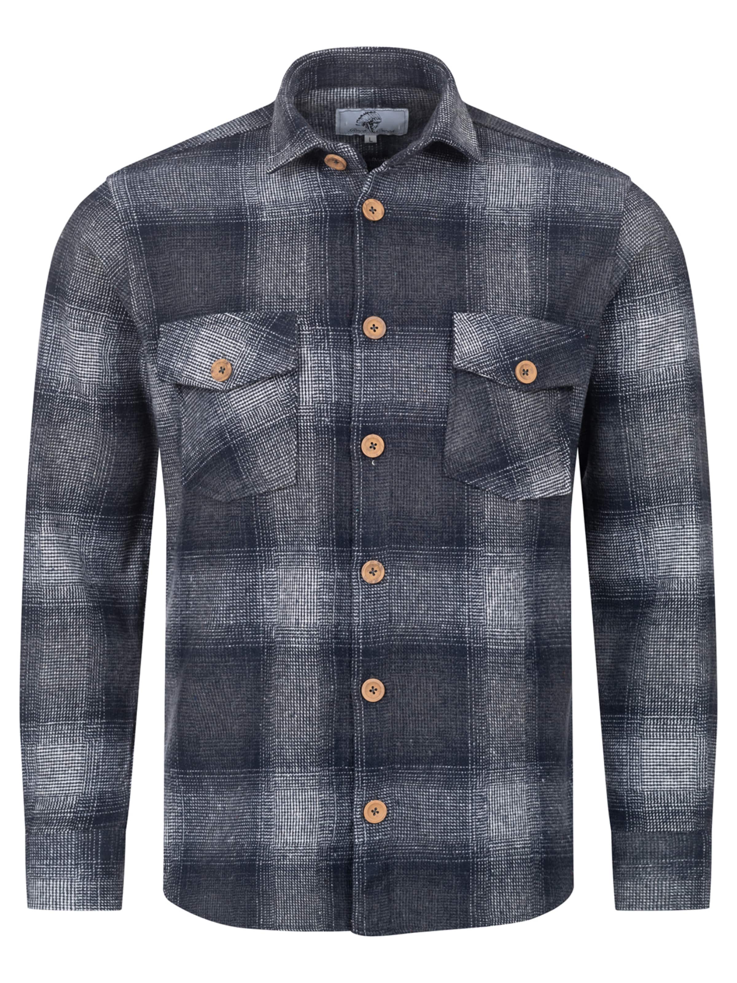 Rock Creek Hemd in Blau: Vorderseite