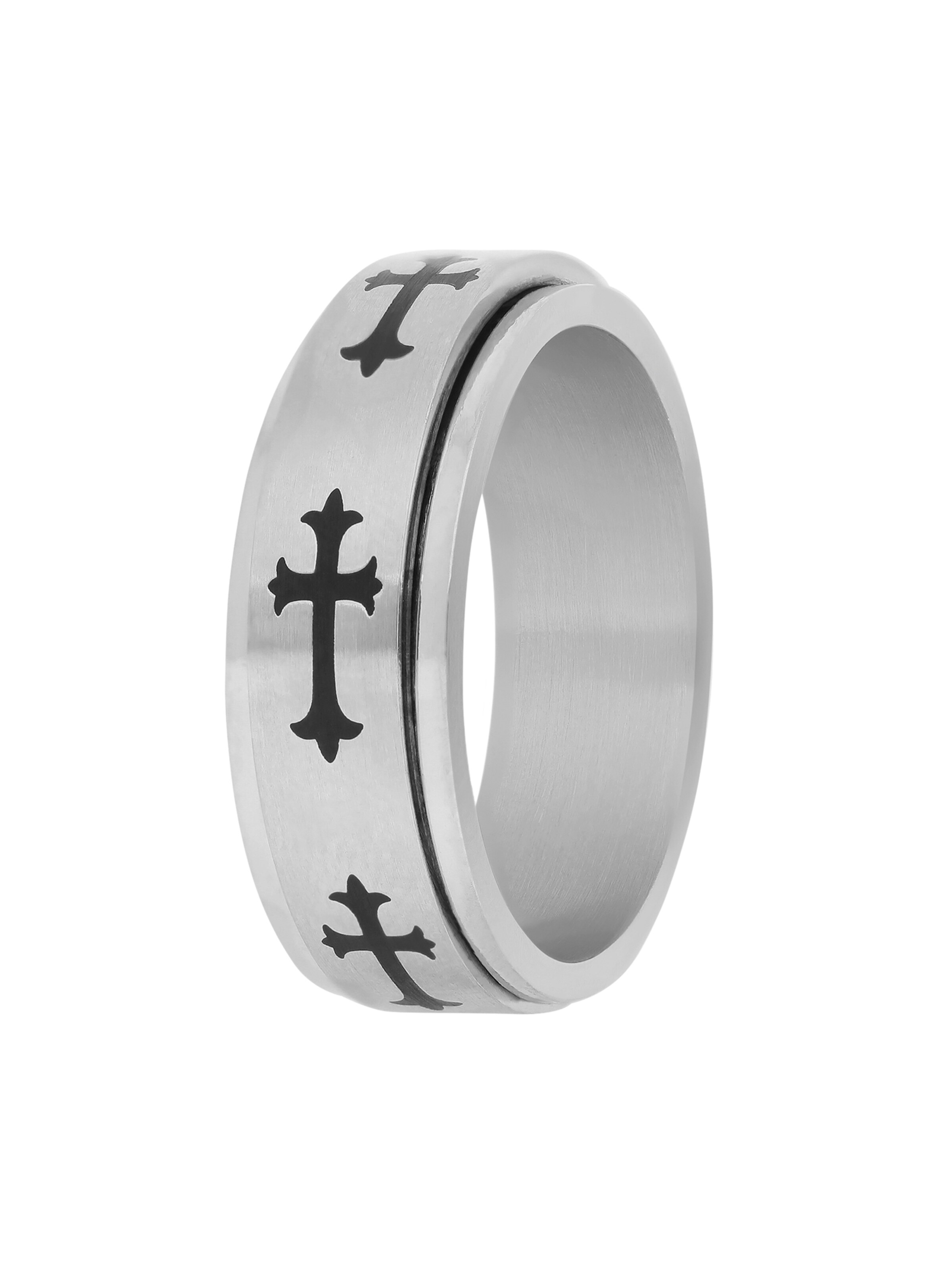 Lucardi Ring in Silver: front