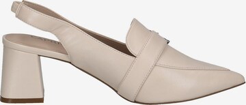 CAPRICE Slingback Pumps in Beige