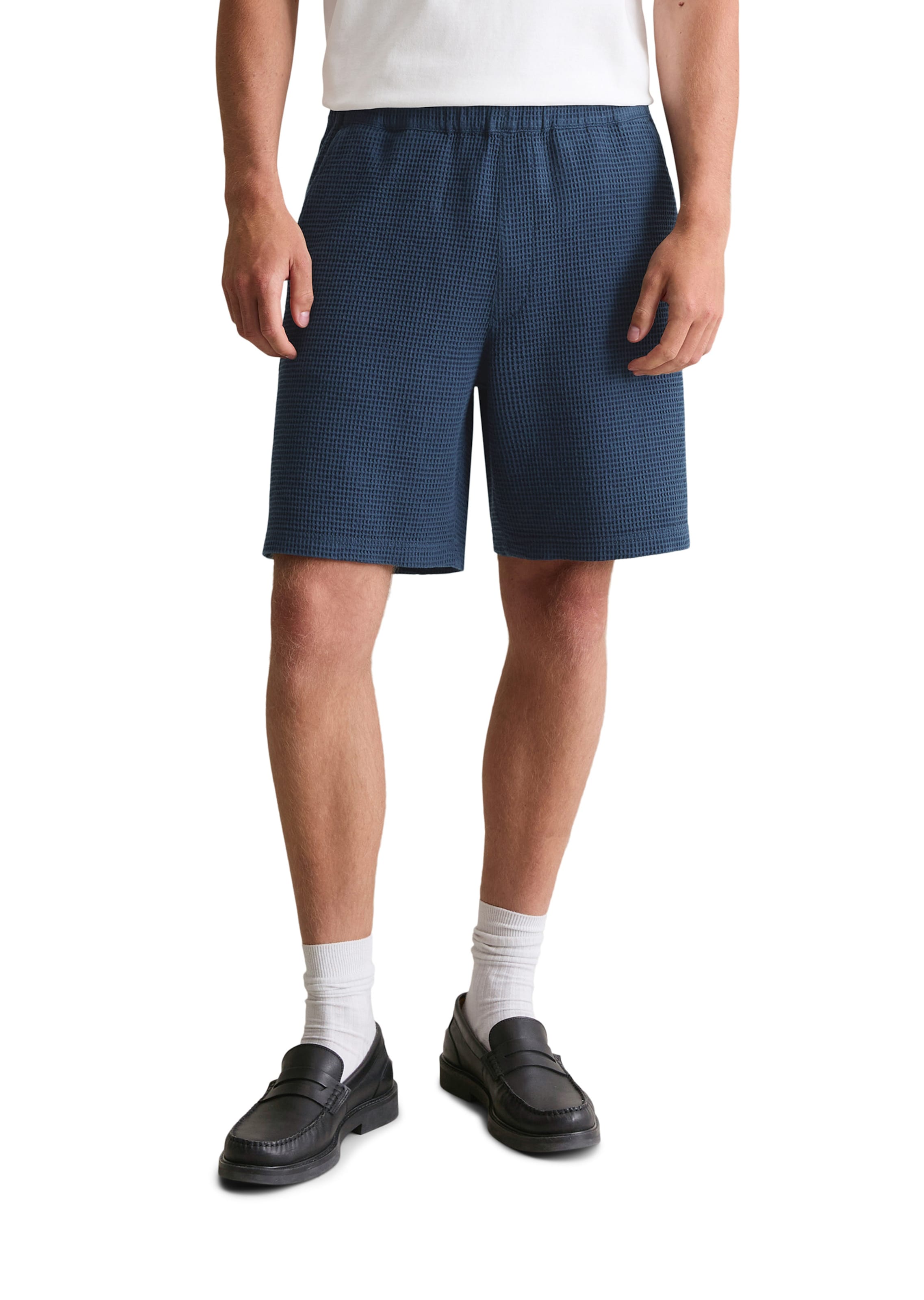 Marc O'Polo DENIM Regular Broek in Blauw: voorkant