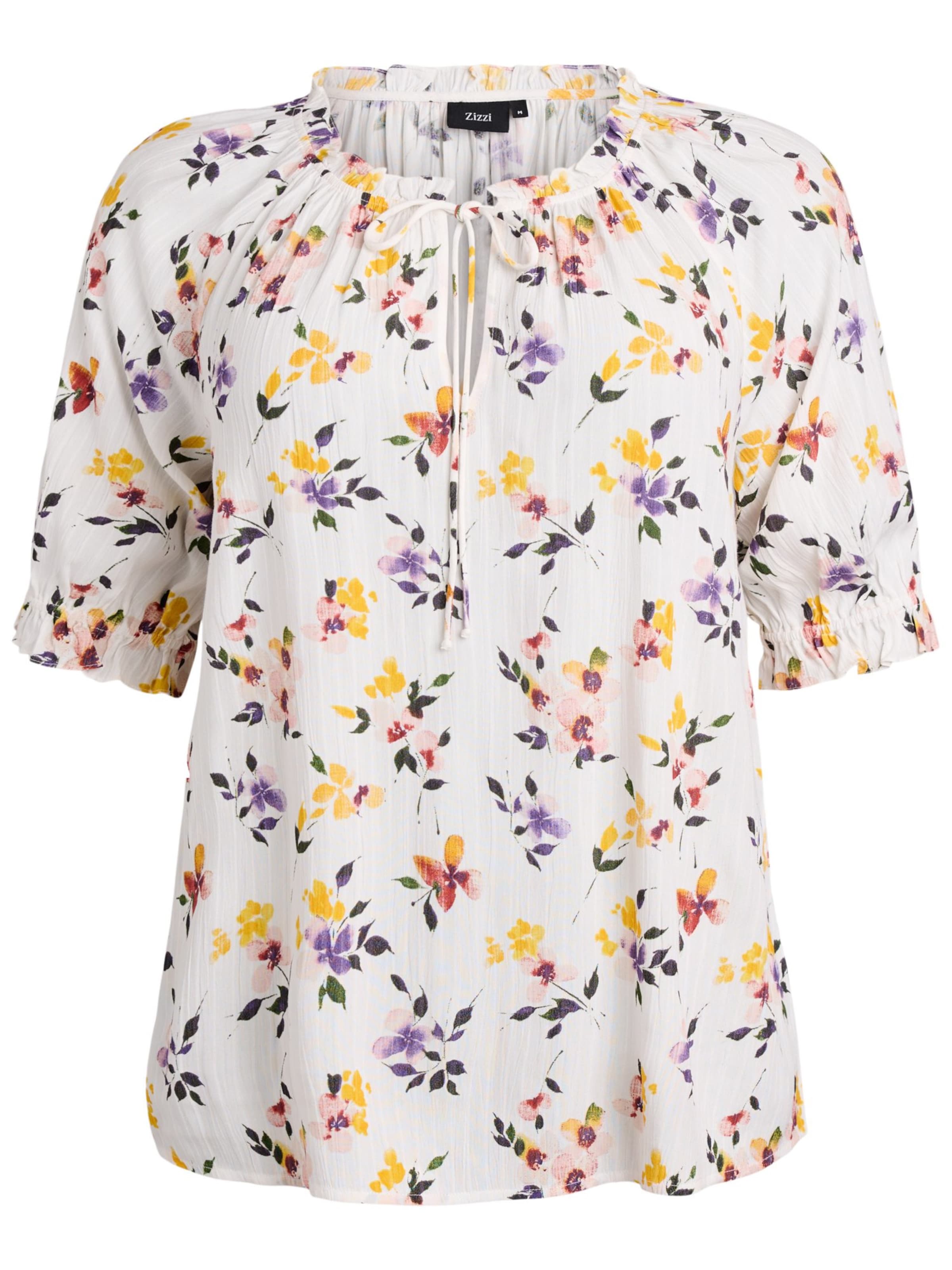 Zizzi Bluse 'Mrosan' in Weiß: Vorderseite