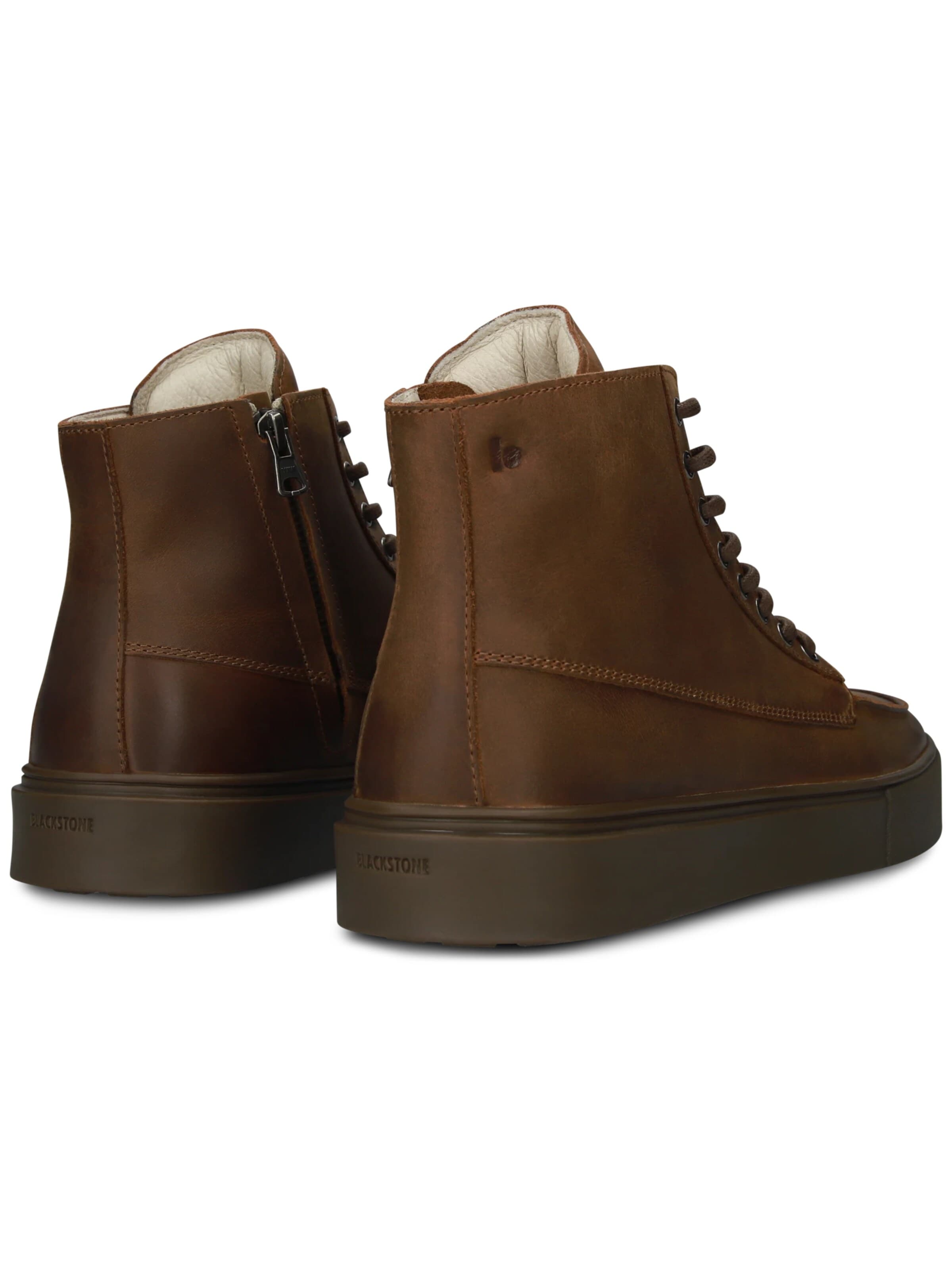 BLACKSTONE - Zapatillas deportivas altas 'RUBY EERO - ZIPPER' en marrón