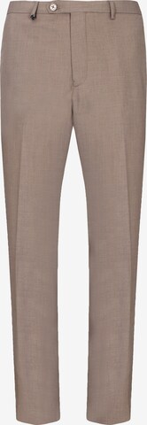 Distretto12 - regular Pantalón de pinzas 'ALABASTRO' en beige: frente