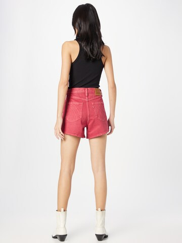 LEVI'S ® Regular Jeans '80s Mom Short Back Pckt' in Rood