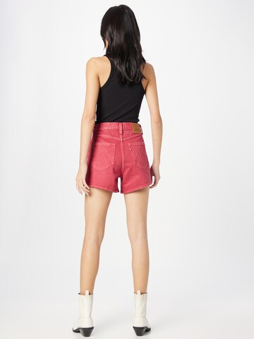 LEVI'S ® Regular Jeans '80s Mom Short Back Pckt' i rød