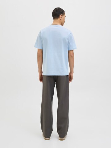 JACK & JONES Shirt 'JORTAVIRA AOP POCKET TEE' in Blue