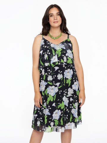 Yoek Summer Dress in Black: front