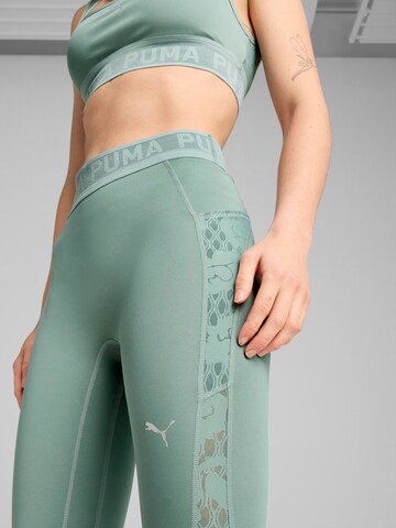 Skinny Pantalon de sport PUMA en vert