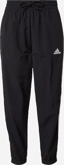 ADIDAS SPORTSWEAR Pantalon de sport 'Essentials 3-Stripes' en gris clair / noir / blanc, Vue avec produit