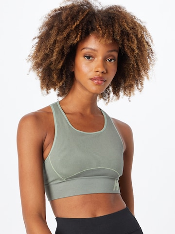 Hummel Bralette Sports Bra in Green: front