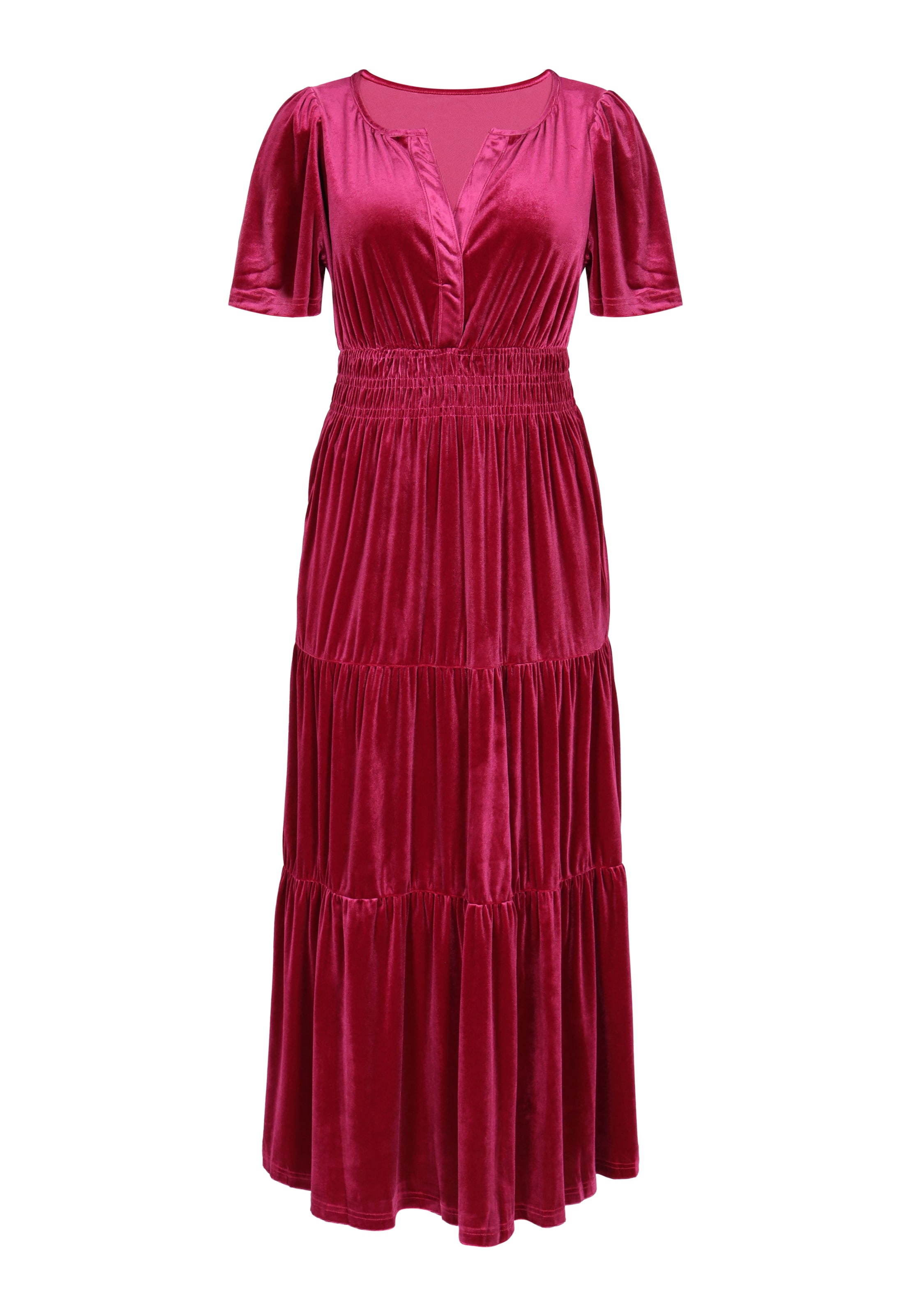 faina - Vestido 'Evening' em vermelho: frente