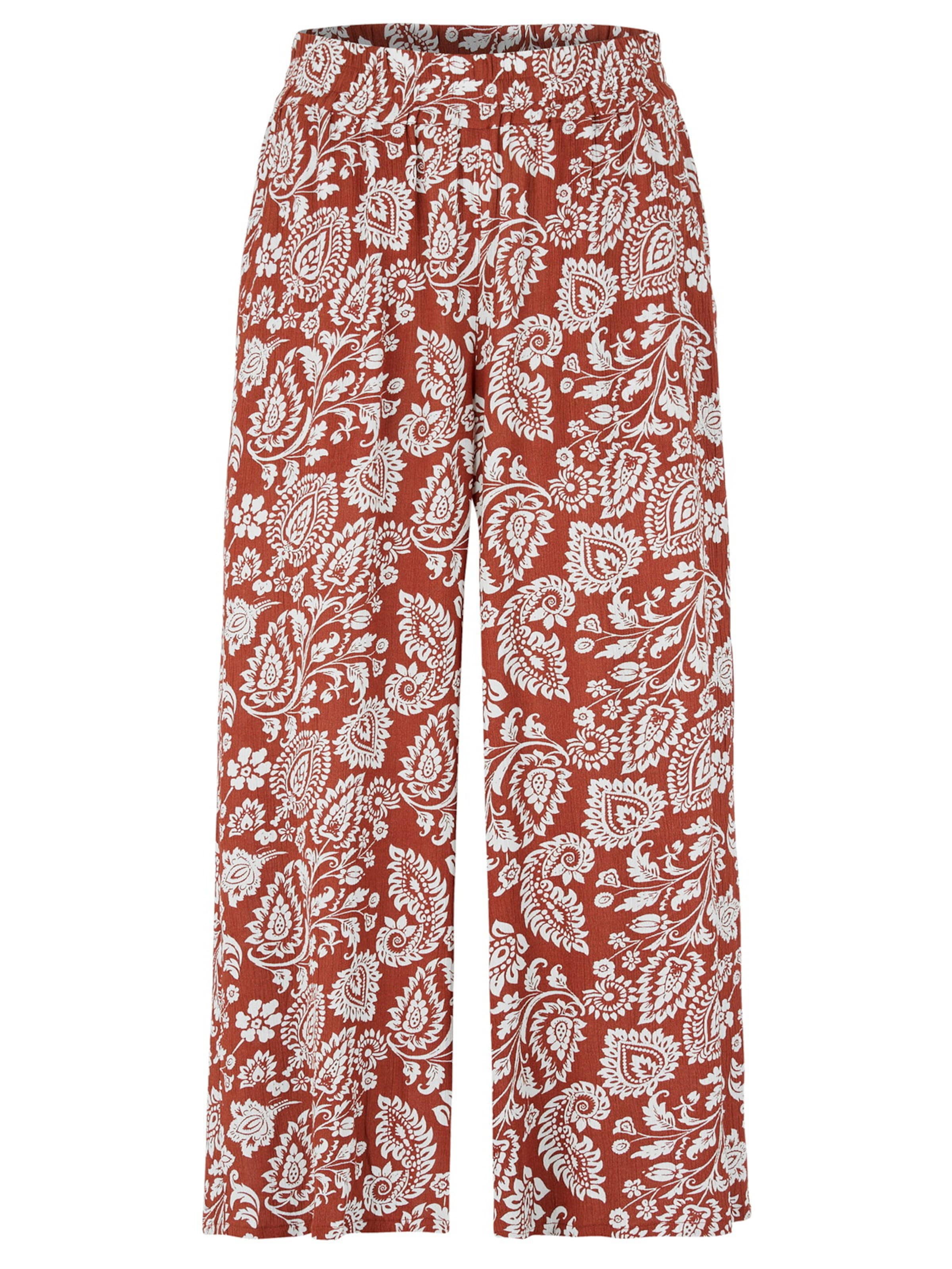 Cellbes of Sweden Wide leg Broek in Rood: voorkant