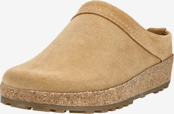 HAFLINGER Hausschuh in Braun: Vorderseite