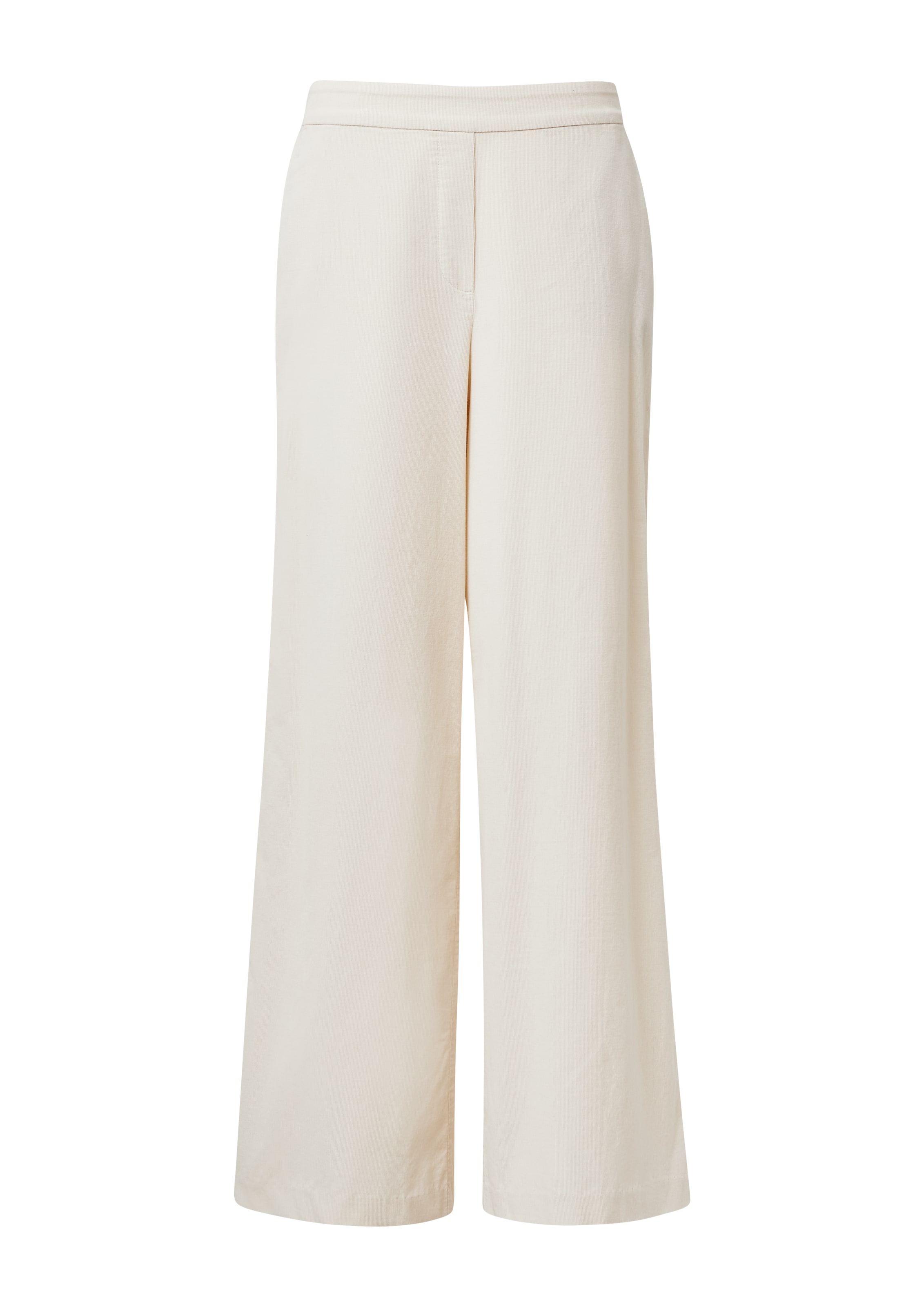 Wide Leg Pantalon COMMA en beige : devant