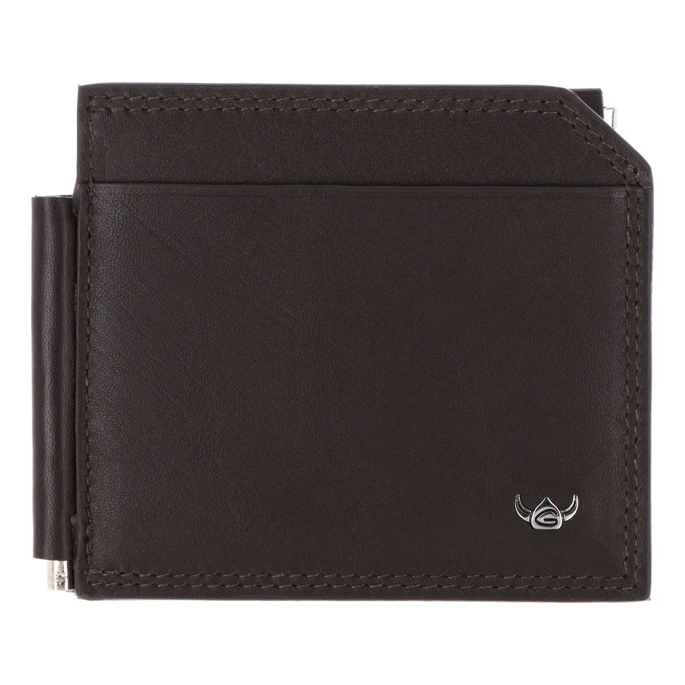 Porte-monnaies 'Polo' GOLDEN HEAD en marron : devant