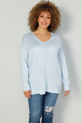 Pull-over MIAMODA en bleu : devant