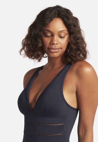 SEA LEVEL Triangel Badeanzug 'Essentials Edit' in Blau