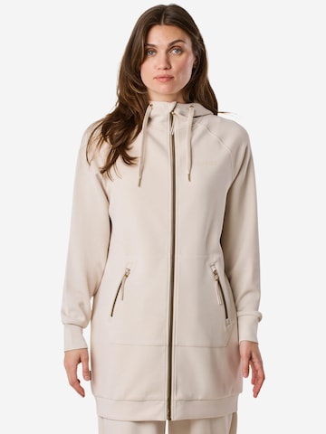 Seaside Sweat jacket 'Lounge' in Beige: front