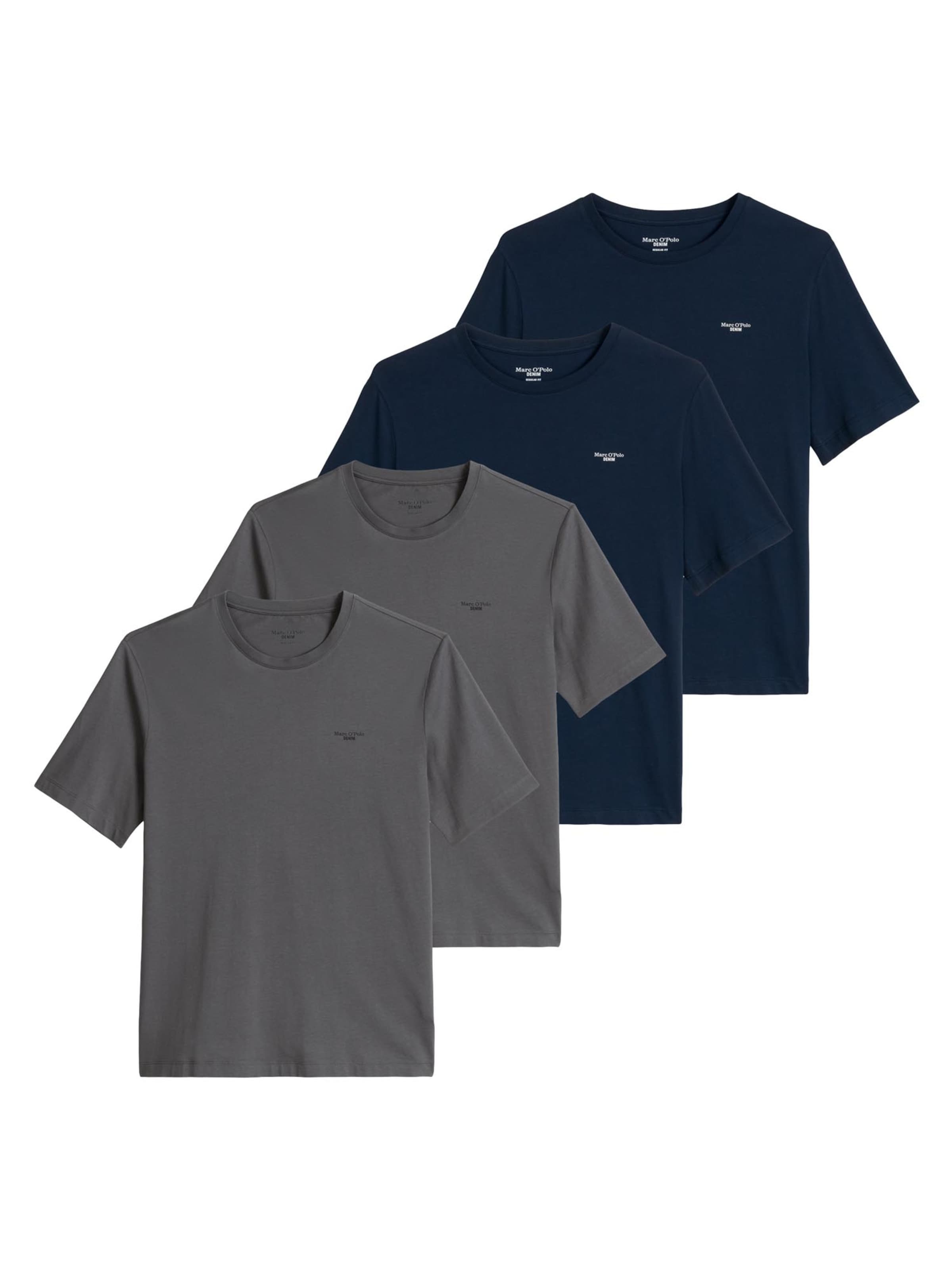 Marc O'Polo DENIM Shirt 'Basic' in Grey: front