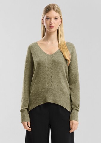 Pull-over QS en vert : devant