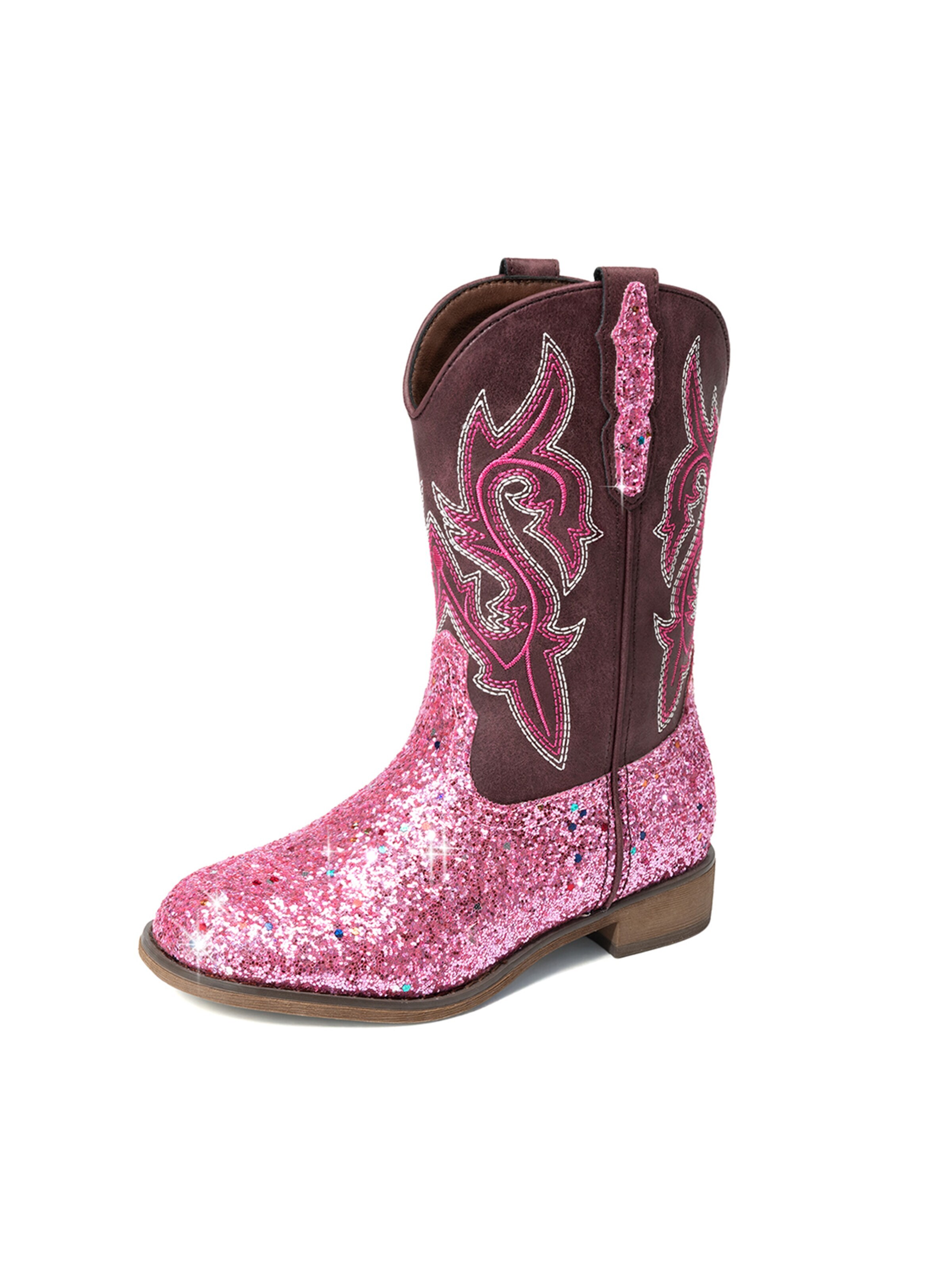 Bottes 'DREAM PAIRS Jungen Mädchen stiefel Wasserabweisend' Dream Pairs en rose : devant