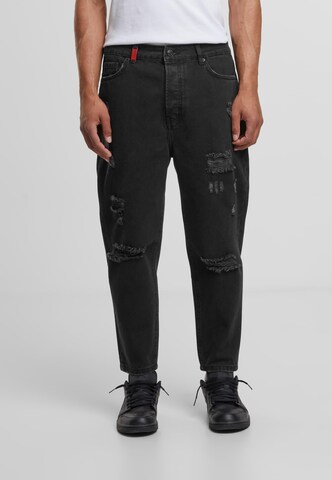 2Y Premium Loosefit Jeans in Schwarz