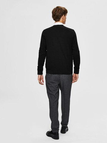 SELECTED HOMME Knit Cardigan in Black