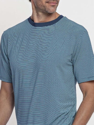 zd ZERO DEFECTS Pyjama kurz 'Zeus blue'‌‌‌‌‌ in Blau