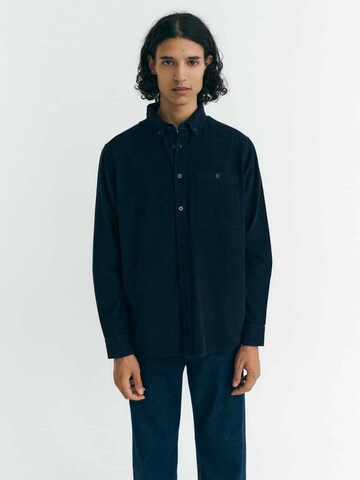 Thinking MU Regular fit Button Up Shirt 'Anto' in Blue: front