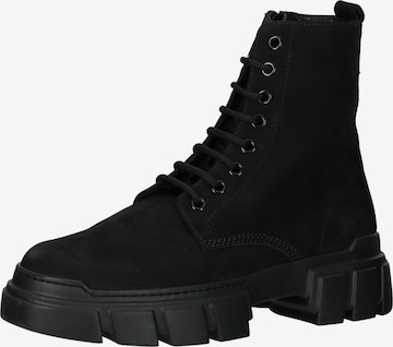 Högl Lace-Up Ankle Boots in Black: front