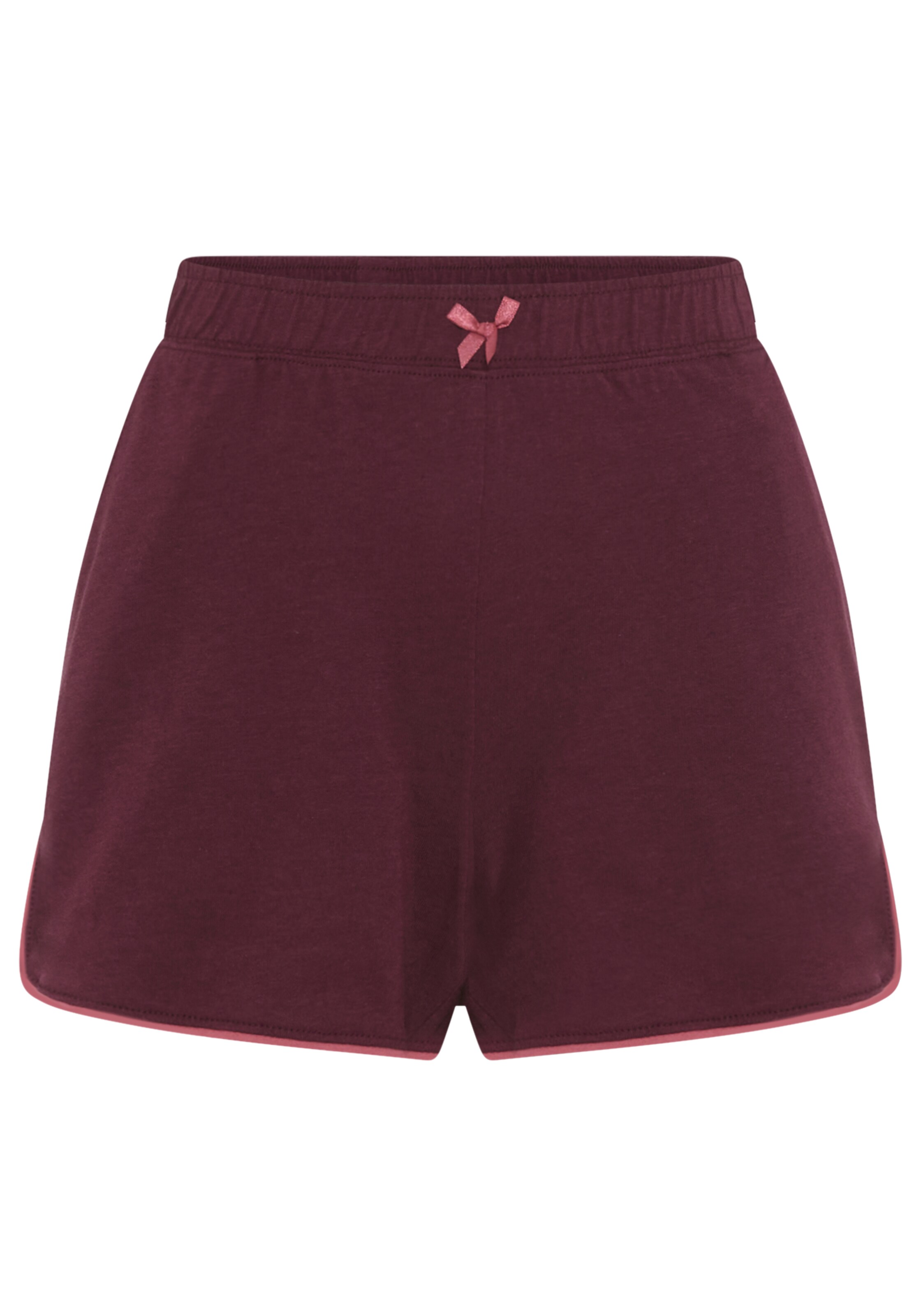 LASCANA - Pantalón de pijama en rojo: frente