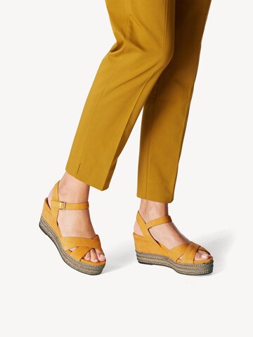 TAMARIS Sandals in Yellow