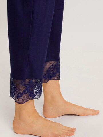 Pyjama ' Eva ' Hanro en bleu