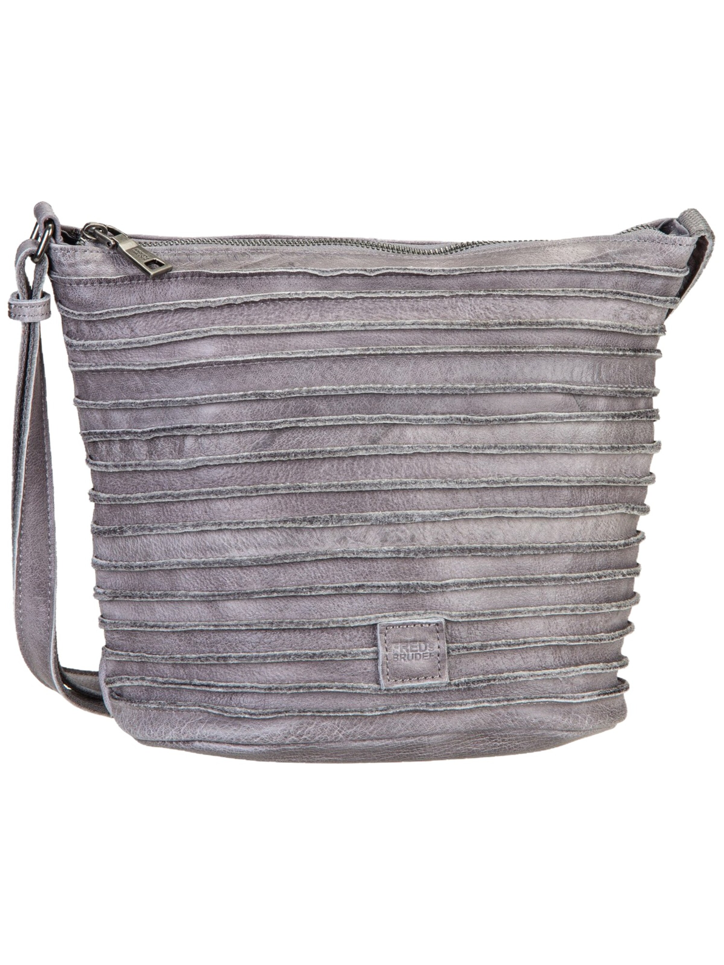 FREDsBRUDER Tasche ' Riffelinchen 927r ' in Grau: Vorderseite