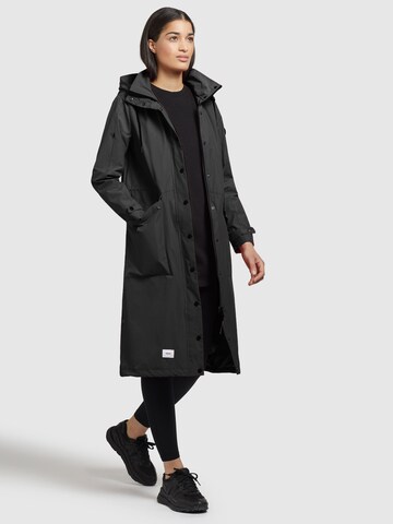 khujo Ανοιξιάτικο και φθινοπωρινό παλτό 'SMILLA' σε μαύρο
