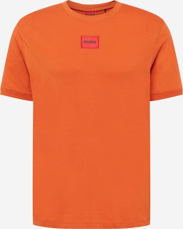 HUGO Shirt 'Diragolino212' in Oranje: voorkant