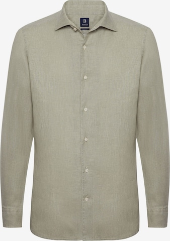 Boggi Milano Button Up Shirt in Green: front